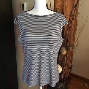 St John Striped Top Sz L